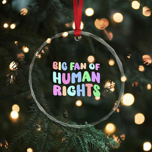 Big Fan Of Human Rights Crystal Glass Ornament Social Justice Equality Activist TS10 Print Your Wear