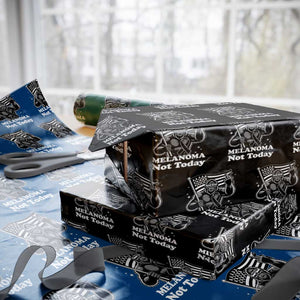Bigfoot Black Ribbon Wrapping Paper Roll Not Today Melanoma Awareness Gift TS12 Black Print Your Wear