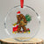 Bigfoot Crystal Glass Ornament Pineapple Tree Lights Funny Hawaiian Xmas Sasquatch Lovers TS10 Transparent Glass 3'' Circle Print Your Wear