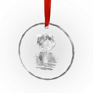 Bigfoot Crystal Glass Ornament Sasquatch Under The Moon Cryptid - Print Your Wear