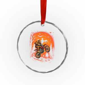 Bigfoot Dirt Bike Crystal Glass Ornament Sasquatch Halloween Creepy Biker TS14 Print Your Wear