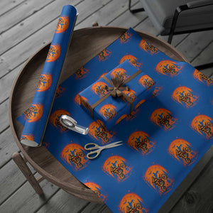 Bigfoot Dirt Bike Wrapping Paper Roll Sasquatch Halloween Creepy Biker TS14 Blue Print Your Wear