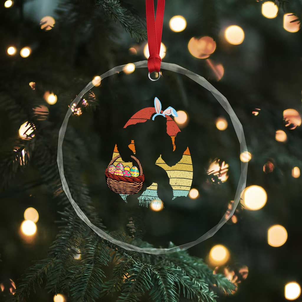 Bigfoot Easter Crystal Glass Ornament Bunny Sasquatch Eggs Retro TS10 Print Your Wear