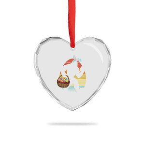 Bigfoot Easter Heart Crystal Glass Ornament Bunny Sasquatch Eggs Retro TS10 Print Your Wear