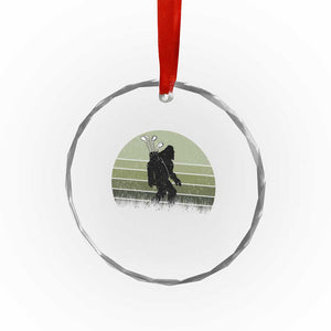 Bigfoot Golfer Crystal Glass Ornament Funny Sasquatch Golfing Golf Balls TS10 Print Your Wear
