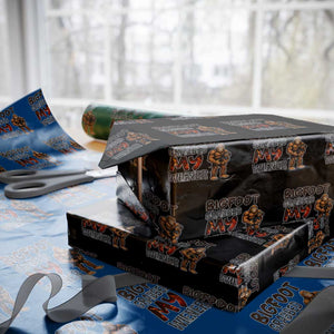 Bigfoot Grabbed My Wiener Wrapping Paper Roll Funny Dog Lover Gift TS12 Black Print Your Wear