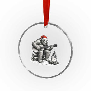 Bigfoot Guitar Christmas Crystal Glass Ornament Sasquatch Guitarist Music Xmas TS14 Print Your Wear