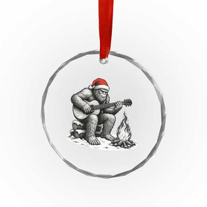 Bigfoot Guitar Christmas Crystal Glass Ornament Sasquatch Guitarist Music Xmas TS14 Print Your Wear