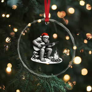 Bigfoot Guitar Christmas Crystal Glass Ornament Sasquatch Guitarist Music Xmas TS14 Print Your Wear