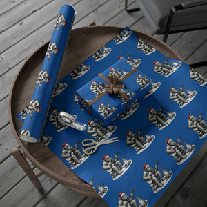 Bigfoot Guitar Xmas Wrapping Paper Roll Sasquatch Guitarist Music Xmas TS14 Blue Print Your Wear