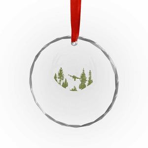 Bigfoot Gun Owner Crystal Glass Ornament Retro Deer Hunting Sasquatch Hunter Dad TS10 Print Your Wear