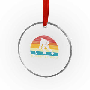 Bigfoot Hockey Legend Crystal Glass Ornament Retro Sasquatch Cryptid Player Gift TS12 Print Your Wear