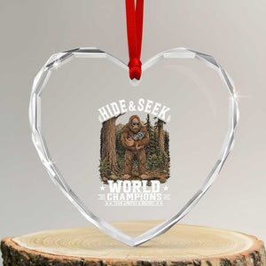 Bigfoot Jimothy The Raccoon Cryptid Animal Friendship Heart Crystal Glass Ornament Hide And Seek World Champions