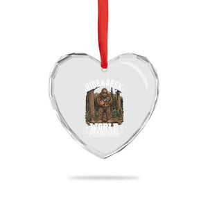 Bigfoot Jimothy The Raccoon Cryptid Animal Friendship Heart Crystal Glass Ornament Hide And Seek World Champions