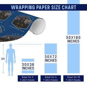 Bigfoot Lover Gift Wrapping Paper Roll Do Not Be An Assquatch TS12 Print Your Wear