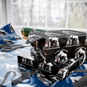 Bigfoot Patriotic American Flag Wrapping Paper Roll Funny Sasquatch A Guy Like Me Is Hard To Find TS14 Black Print Your Wear