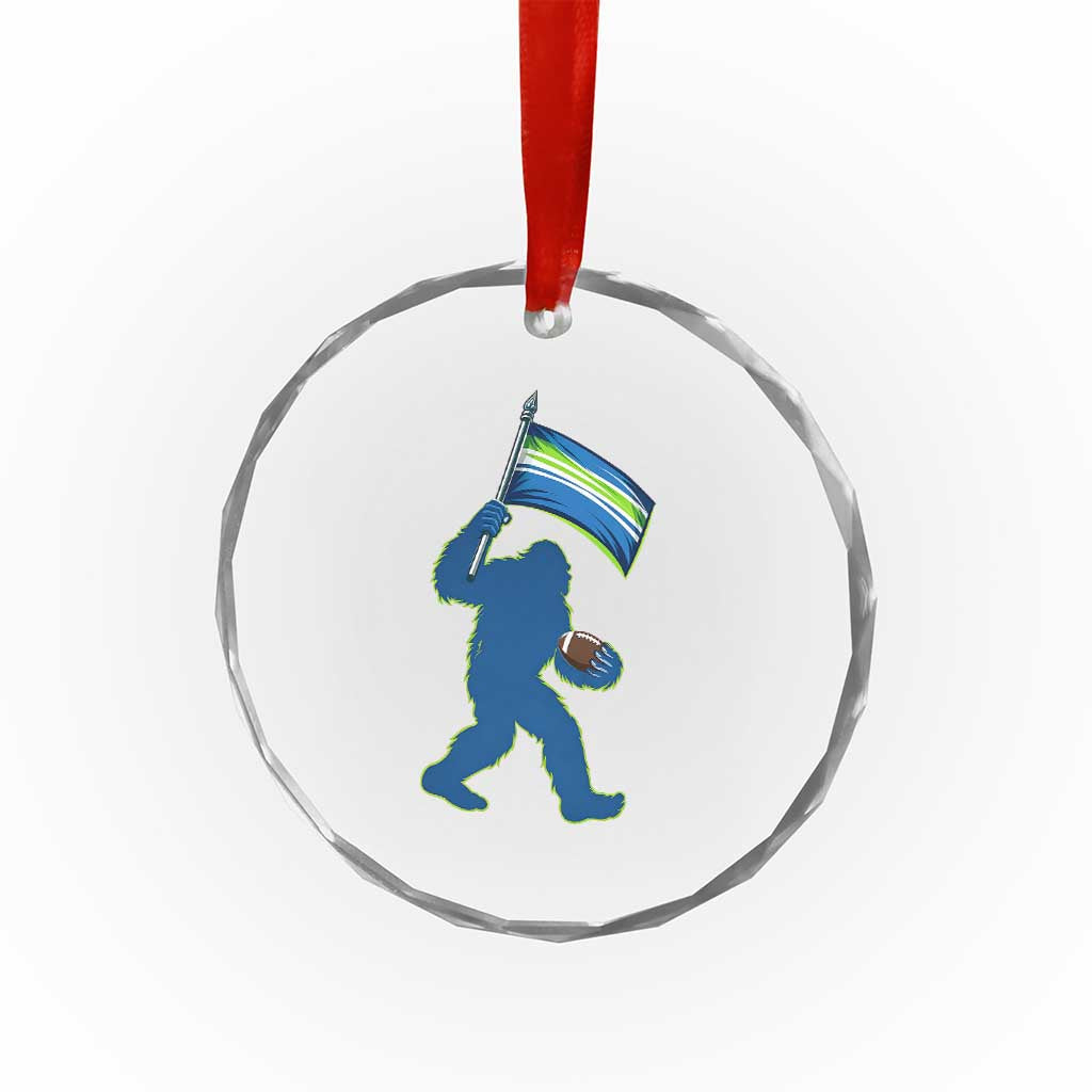 Bigfoot Seattle Sports Fan Crystal Glass Ornament Sasquatch 12s Pride Gift TS12 Print Your Wear