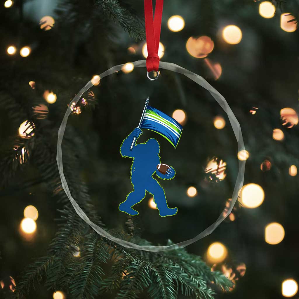 Bigfoot Seattle Sports Fan Crystal Glass Ornament Sasquatch 12s Pride Gift TS12 Print Your Wear