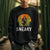 Bigfoot Sneaky Sweatshirt Funny Sasquatch Hiding Retro Forest TS09 Printyourwear