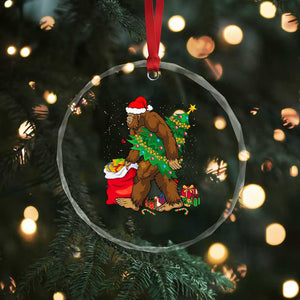Bigfoot Xmas Crystal Glass Ornament Believe Sasquatch Lovers Xmas Tree Lights TS10 Print Your Wear