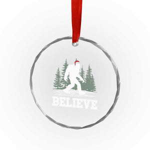 Bigfoot Xmas Crystal Glass Ornament Funny Sasquatch Believe Lovers Gifts TS10 Print Your Wear