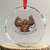 Bigfoot Xmas Crystal Glass Ornament Winter Yeti Sasquatch Loves Xmas Tree Lights TS10 Transparent Glass 3'' Circle Print Your Wear