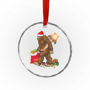 Bigfoot Xmas Crystal Glass Ornament Xmas Movie Sasquatch Lovers TS10 Print Your Wear