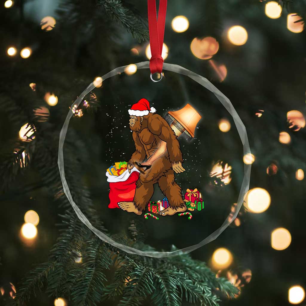 Bigfoot Xmas Crystal Glass Ornament Xmas Movie Sasquatch Lovers TS10 Print Your Wear