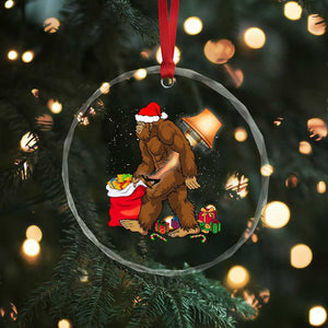 Bigfoot Xmas Crystal Glass Ornament Xmas Movie Sasquatch Lovers TS10 Print Your Wear