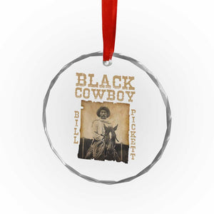 Bill Pickett Crystal Glass Ornament Black Cowboy Western Legend Vintage TS02 Print Your Wear