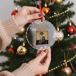 Bill Pickett Crystal Glass Ornament Black Cowboy Western Legend Vintage TS02 Print Your Wear