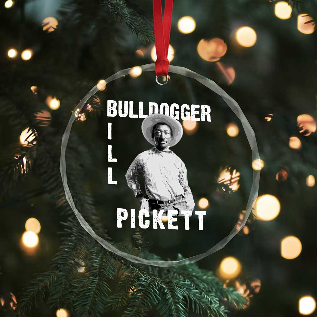 Bill Pickett Crystal Glass Ornament Bulldogger Black Cowboy Western Legend Vintage TS02 Print Your Wear