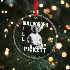 Bill Pickett Crystal Glass Ornament Bulldogger Black Cowboy Western Legend Vintage TS02 Print Your Wear