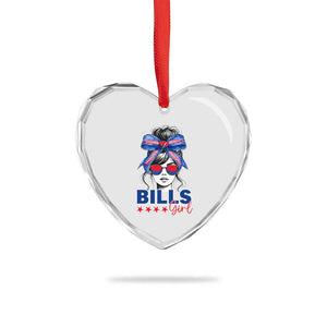 Funny BFB Football Lover Heart Crystal Glass Ornament Sport Fan Game Day Messy Bun TS11 Print Your Wear