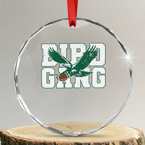 PFE Football Lovers Game Day Crystal Glass Ornament TS11 Transparent Glass 3'' Circle Print Your Wear