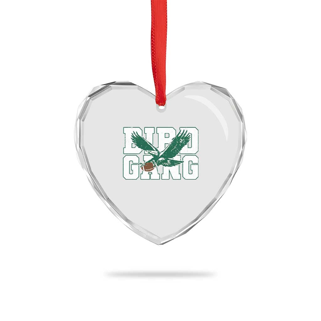 PFE Football Lovers Game Day Heart Crystal Glass Ornament TS11 Print Your Wear