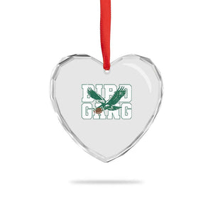 PFE Football Lovers Game Day Heart Crystal Glass Ornament TS11 Print Your Wear