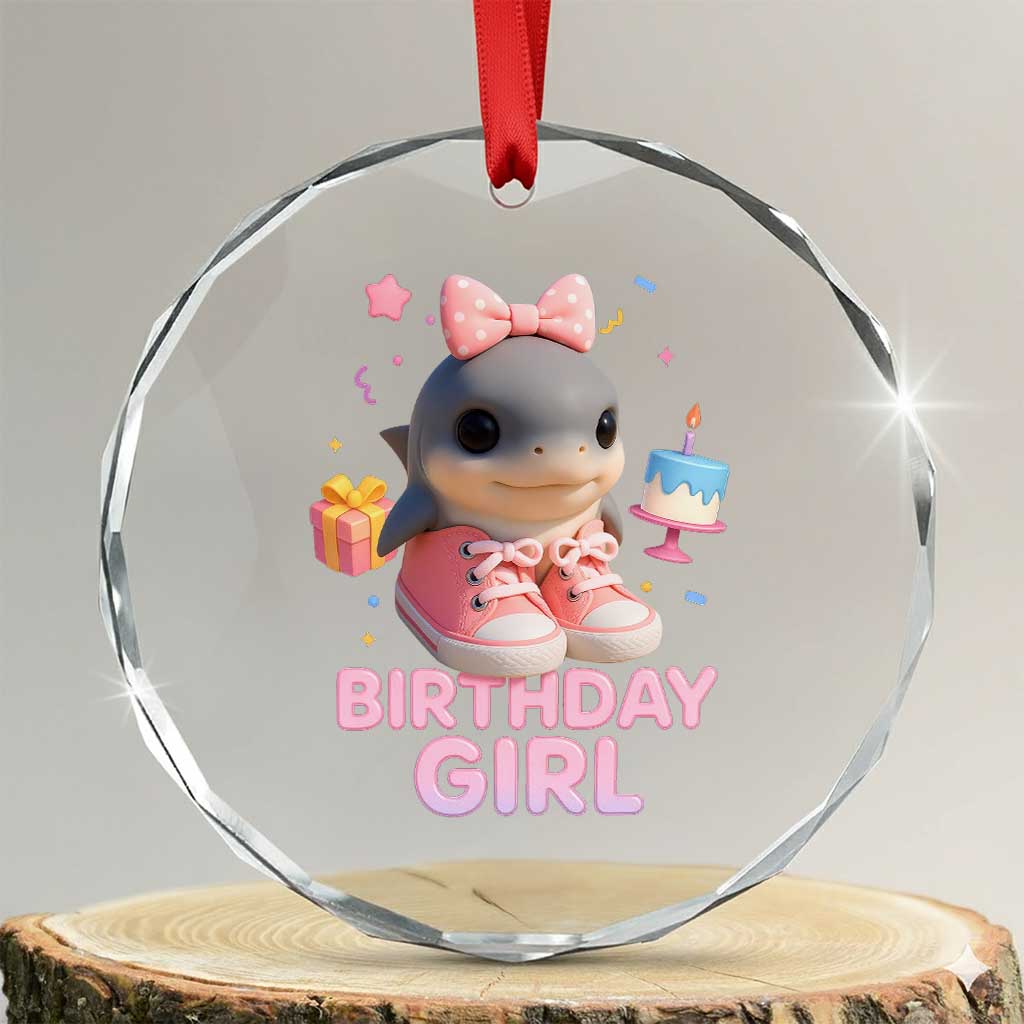 Birthday Girl Crystal Glass Ornament Italian Brainrot Meme Party Funny Las Tralaleritas TS10 Transparent Glass 3'' Circle Print Your Wear
