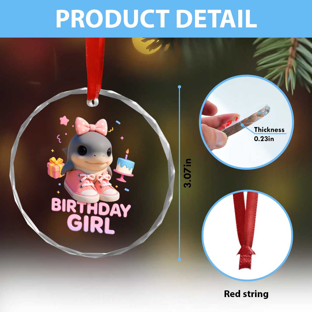 Birthday Girl Crystal Glass Ornament Italian Brainrot Meme Party Funny Las Tralaleritas TS10 Print Your Wear