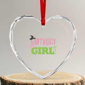 Birthday Girl Heart Crystal Glass Ornament Witch Pink Green Toddler Baby 1st 2nd 3rd 4th 5th 6th 7th TS10 Transparent Glass 3'' Heart Print Your Wear