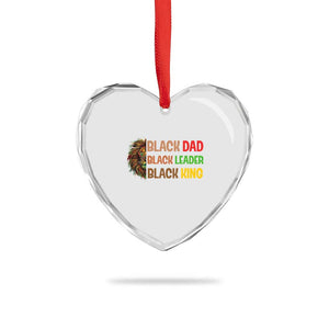 Black Affrican Melanin Heart Crystal Glass Ornament Lion Father Day Dad Leader Black King TS14 Print Your Wear