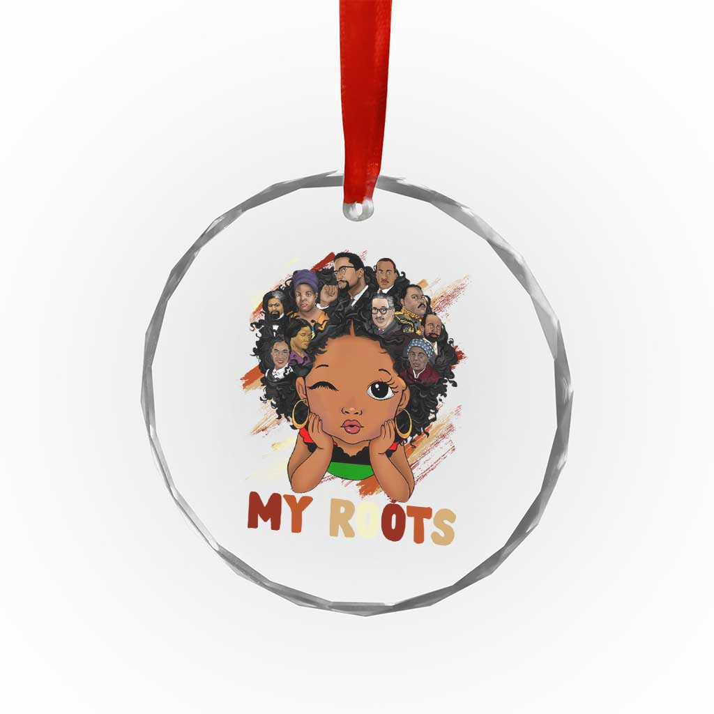 Black African Girl Crystal Glass Ornament Black History Month Juneteenth Gift Afro Empowerment TS10 Print Your Wear