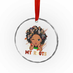 Black African Girl Crystal Glass Ornament Black History Month Juneteenth Gift Afro Empowerment TS10 Print Your Wear