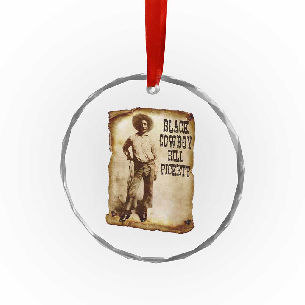 Black Cowboy Bill Pickett Crystal Glass Ornament African American Cowboys Black History TS10 Print Your Wear