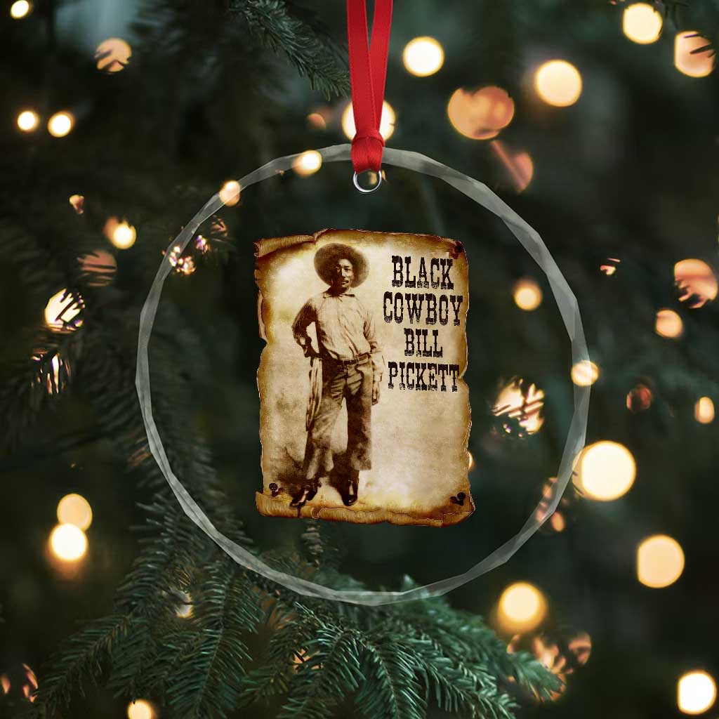 Black Cowboy Bill Pickett Crystal Glass Ornament African American Cowboys Black History TS10 Print Your Wear