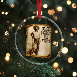 Black Cowboy Bill Pickett Crystal Glass Ornament African American Cowboys Black History TS10 Print Your Wear