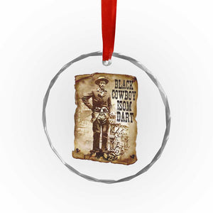 Black Cowboy Isom Dart Crystal Glass Ornament African American Cowboys Black History TS10 Print Your Wear