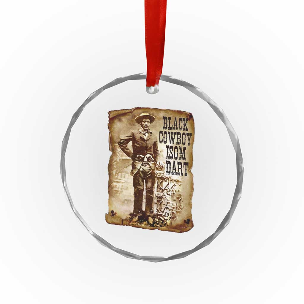 Black Cowboy Isom Dart Crystal Glass Ornament African American Cowboys Black History TS10 Print Your Wear