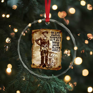 Black Cowboy Isom Dart Crystal Glass Ornament African American Cowboys Black History TS10 Print Your Wear