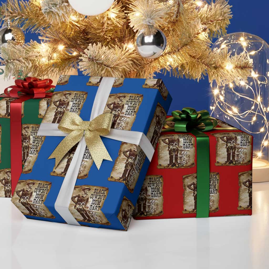 Black Cowboy Isom Dart Wrapping Paper Roll African American Cowboys Black History - Print Your Wear